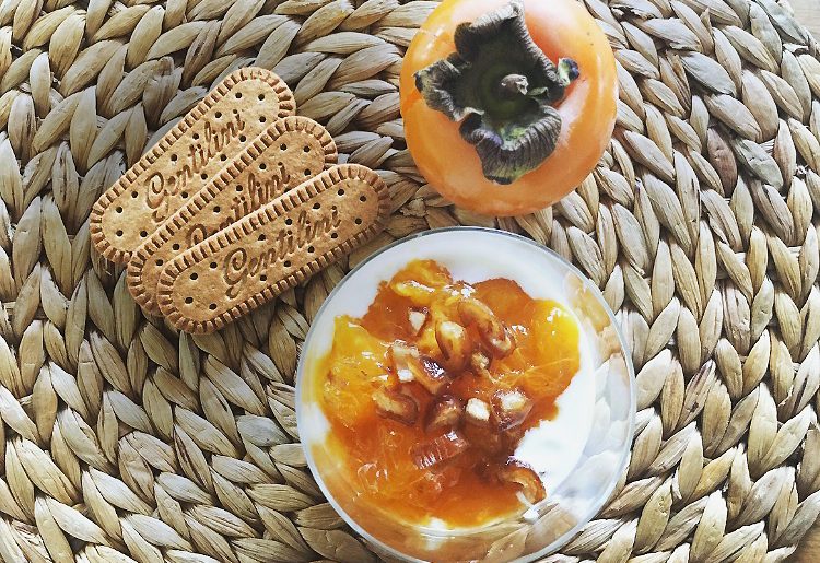 Cheesecake al caco e Osvego 5 cereali Gentilini