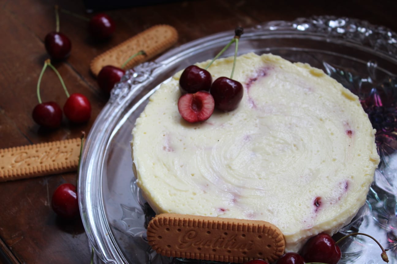Baked Cheesecake con Osvego al malto e miele