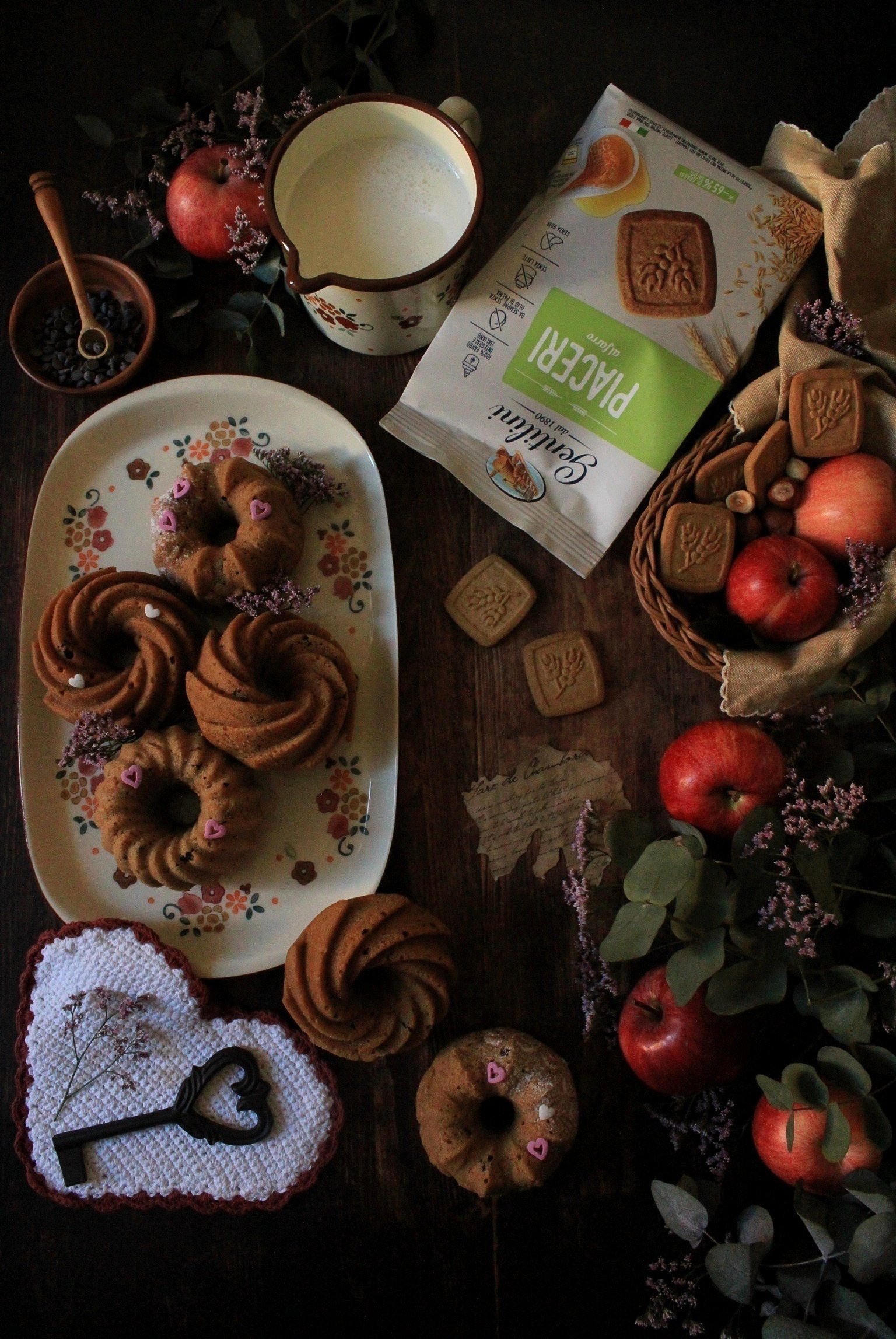 Mini bundt cake con Piaceri al farro