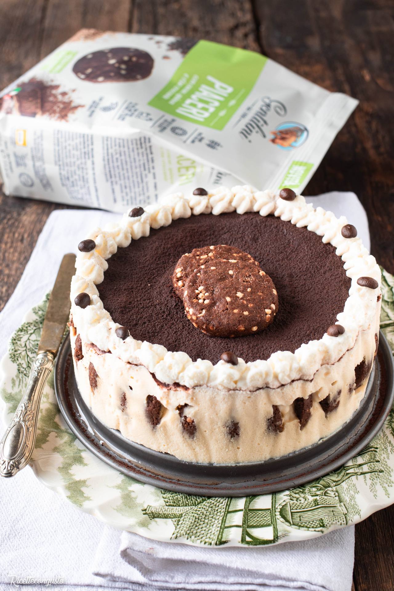 Torta girella al cacao